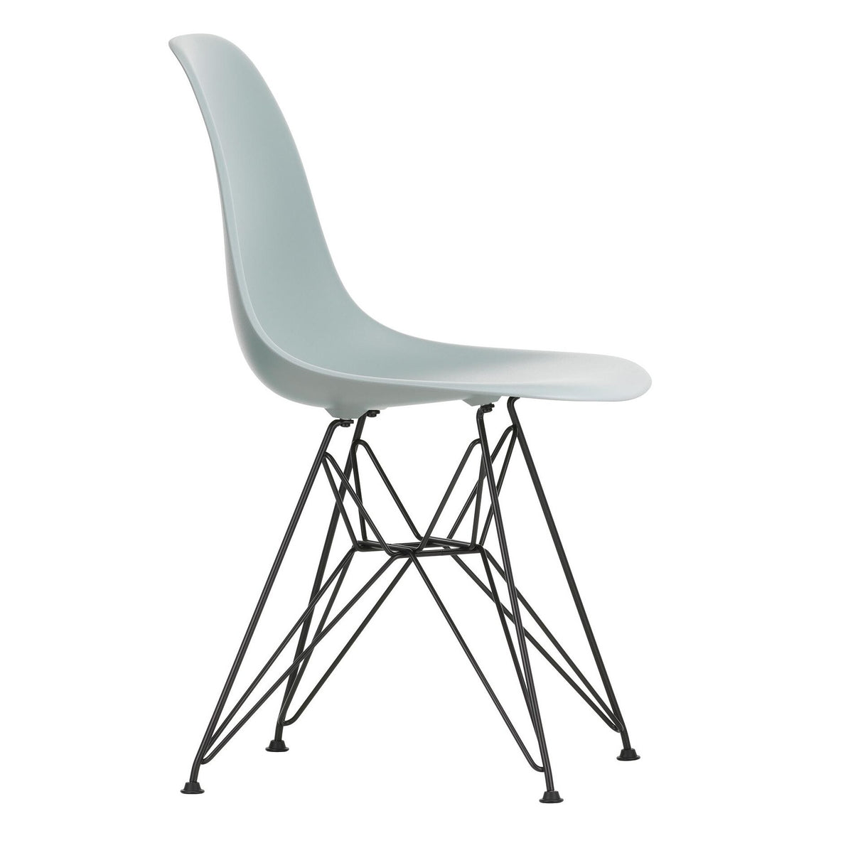 Vitra Eames Plastic Side Chair DSR RE Gestell schwarz