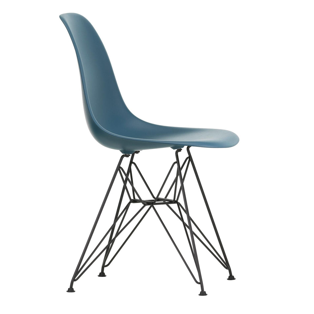Vitra Eames Plastic Side Chair DSR RE Gestell schwarz