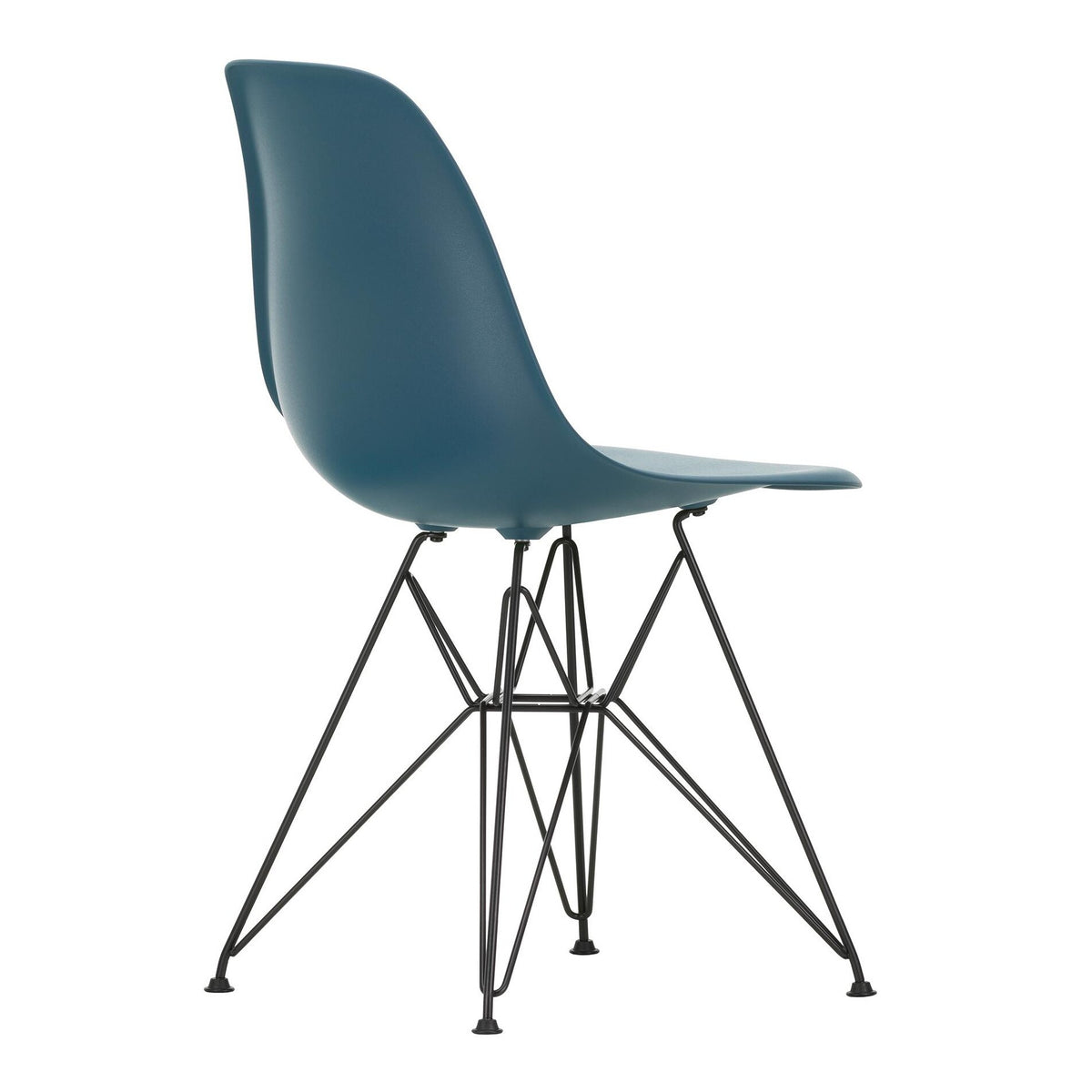 Vitra Eames Plastic Side Chair DSR RE Gestell schwarz
