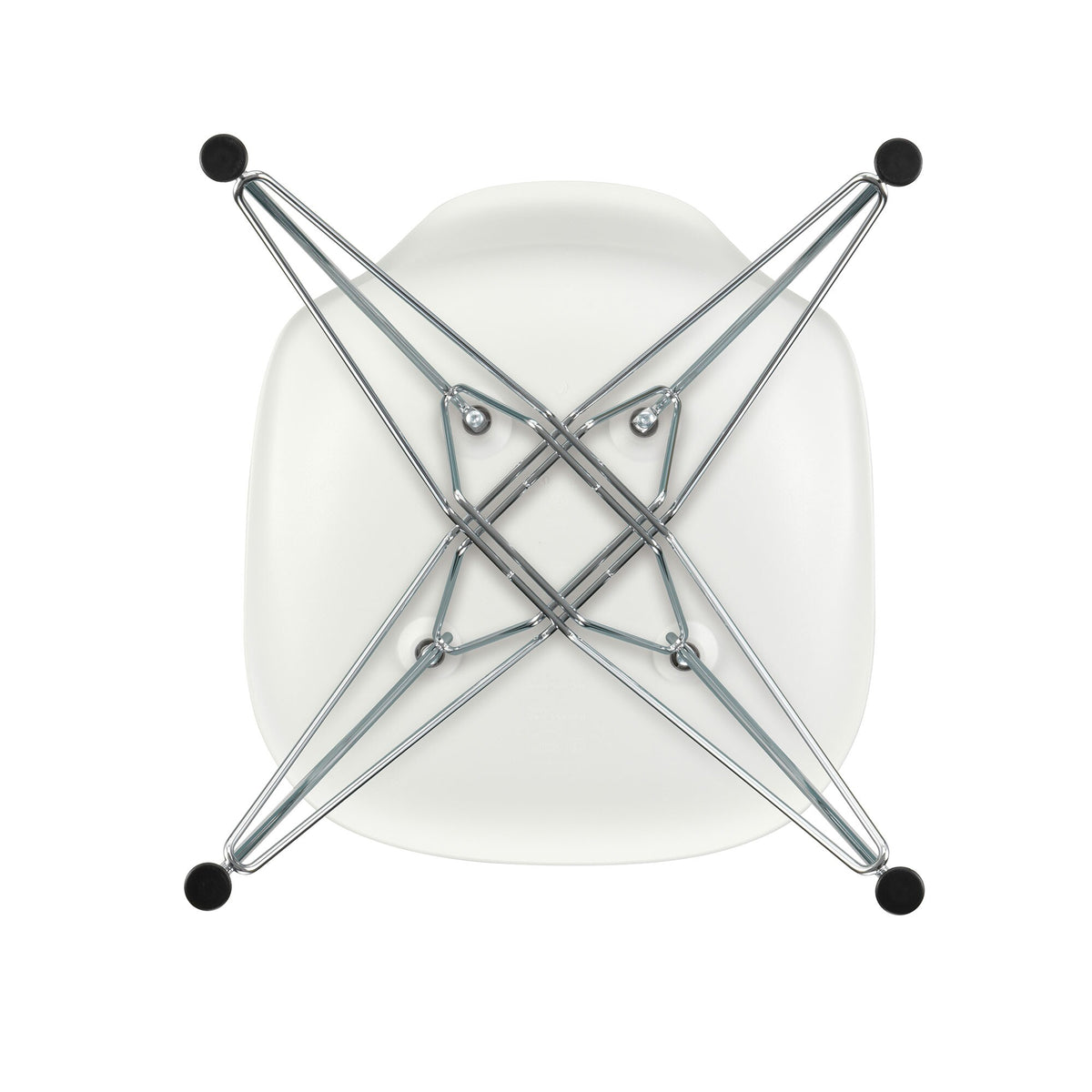 Vitra Eames Plastic Side Chair DSR verchromt