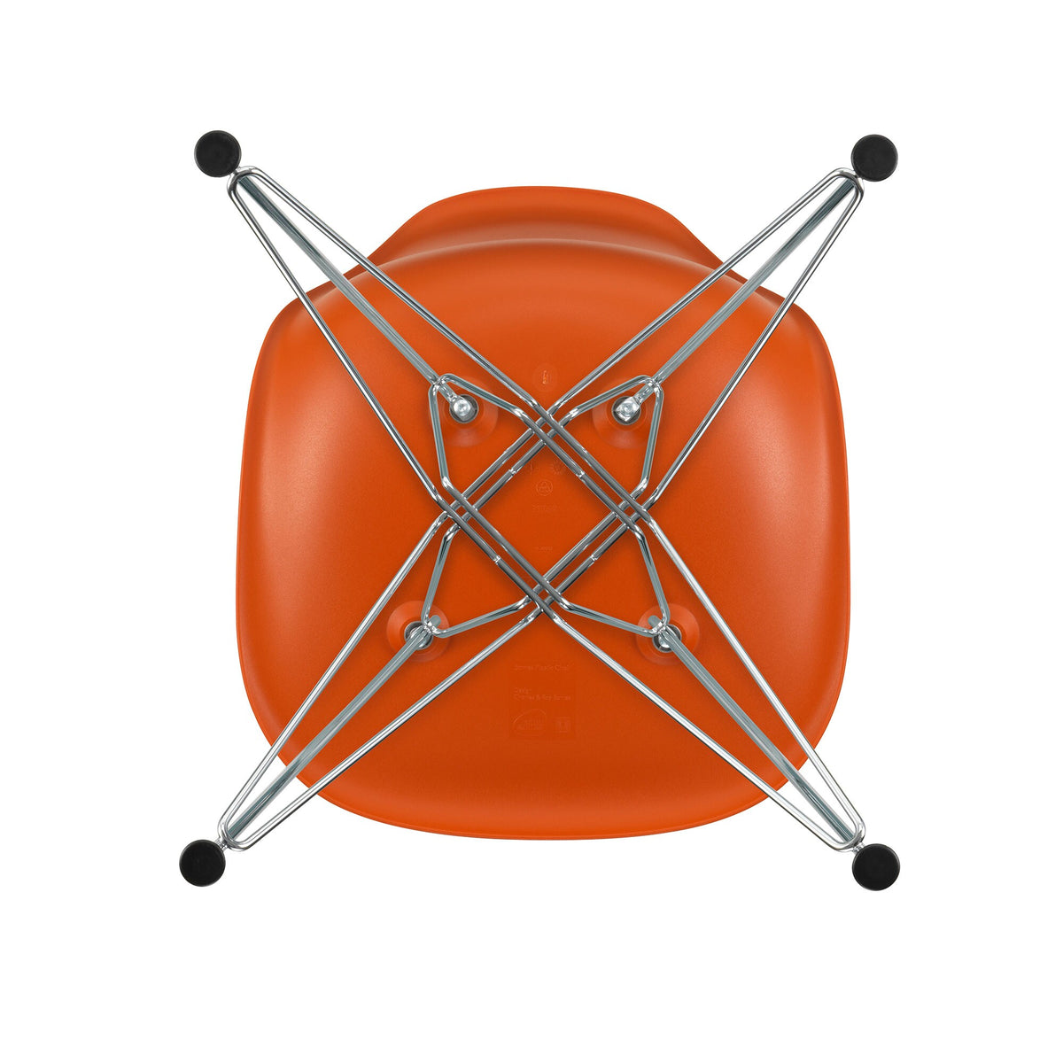 Vitra Eames Plastic Side Chair DSR RE verchromt
