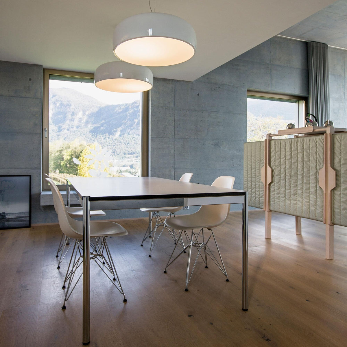 Vitra Eames Plastic Side Chair DSR RE verchromt
