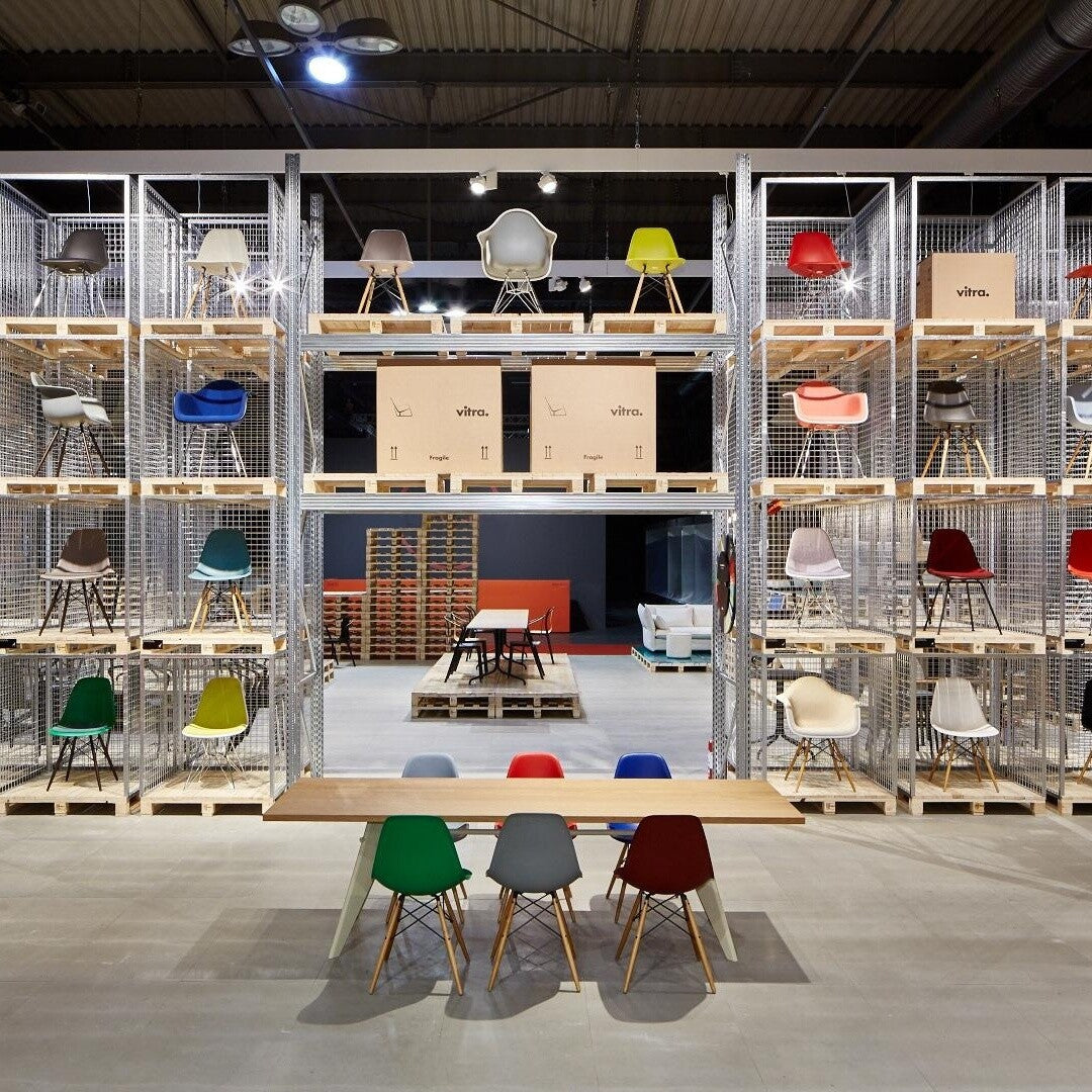 Vitra Eames Plastic Side Chair DSW Ahorn gelblich