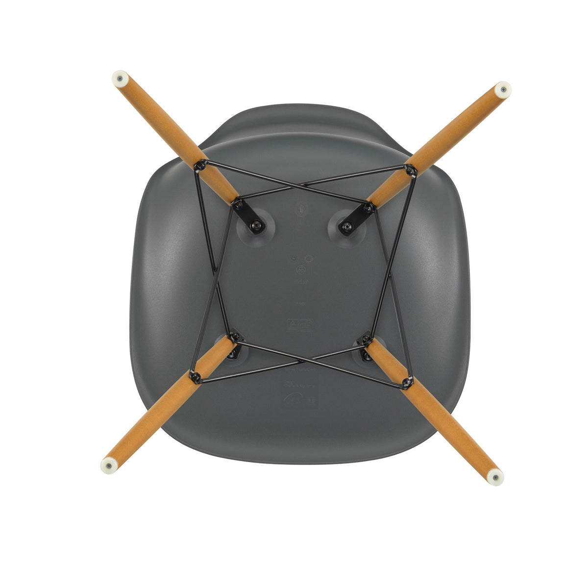 Vitra Eames Plastic Side Chair DSW RE Ahorn gelblich