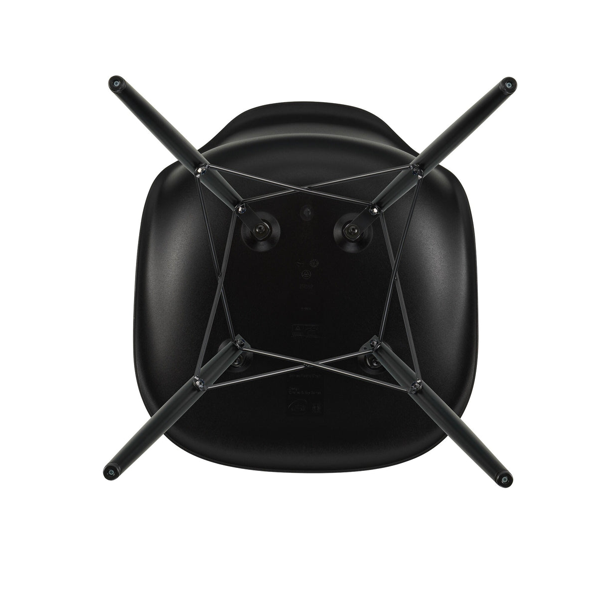 Vitra Eames Plastic Side Chair DSW RE Ahorn schwarz