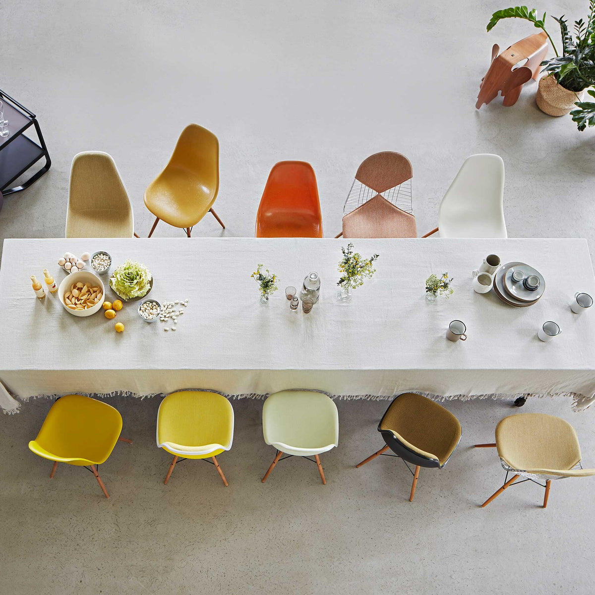 Vitra Eames Plastic Side Chair DSW Gestell Esche