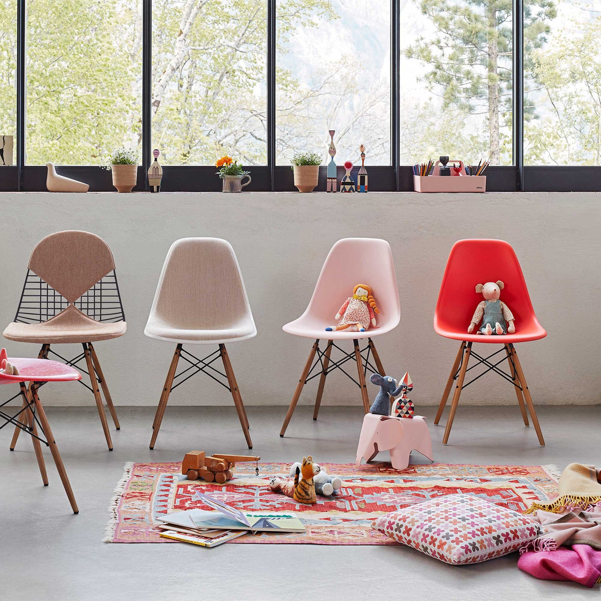 Vitra Eames Plastic Side Chair DSW Gestell Esche