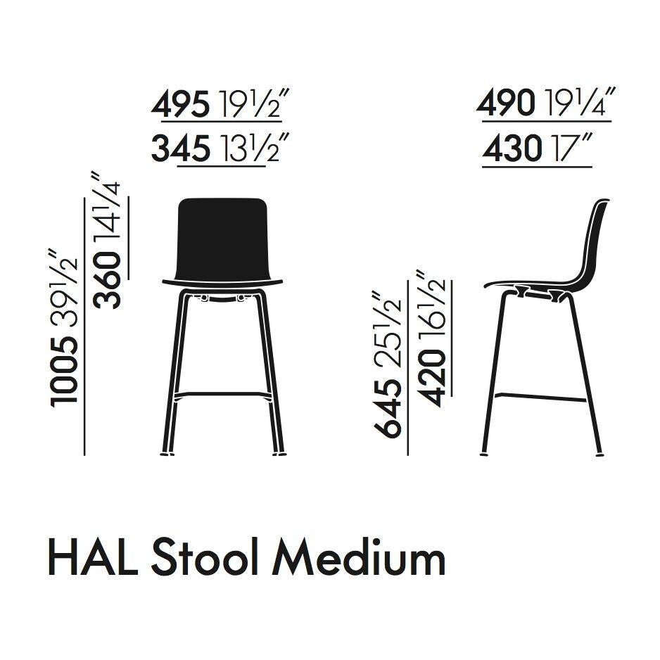 Vitra Hal RE Barhocker hoch