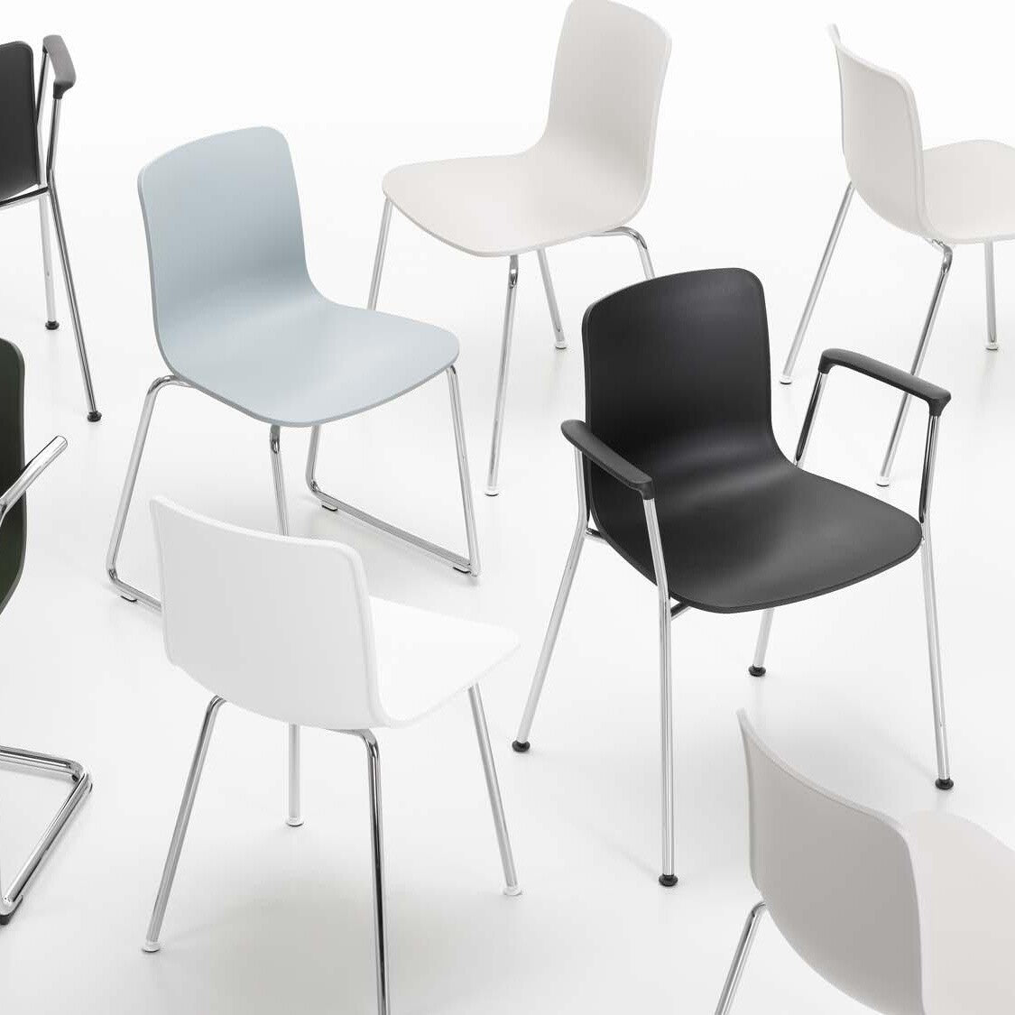 Vitra Hal Tube RE Stuhl stapelbar