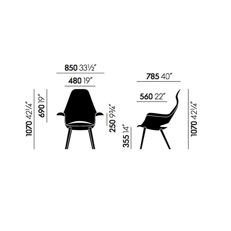 Vitra Organic Highback Stuhl