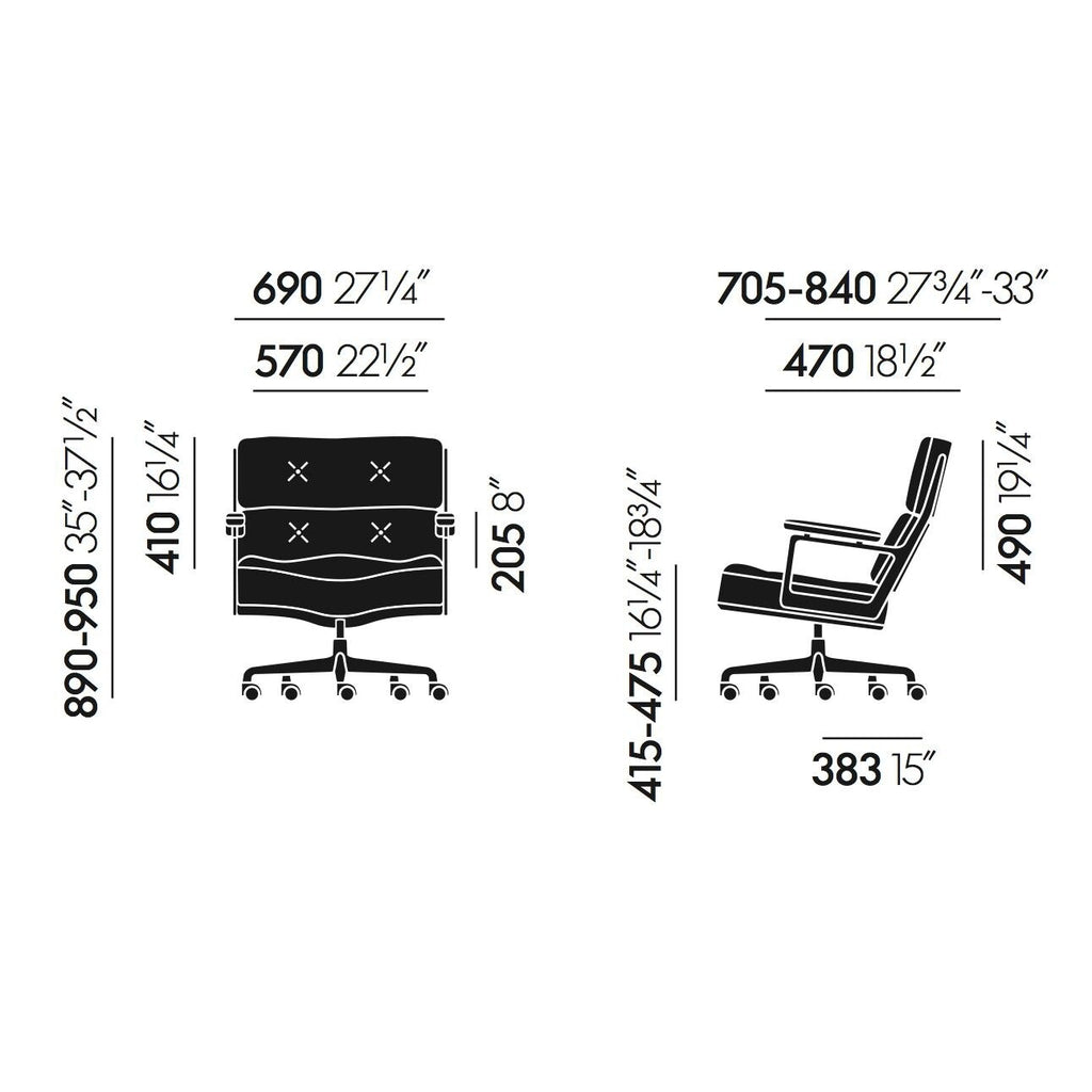 Vitra ES 104 Eames Lobby Chair Bürostuhl