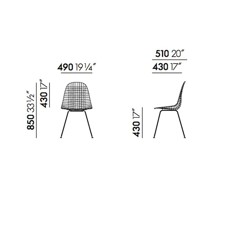 Vitra Wire Chair DKX-2 Stuhl