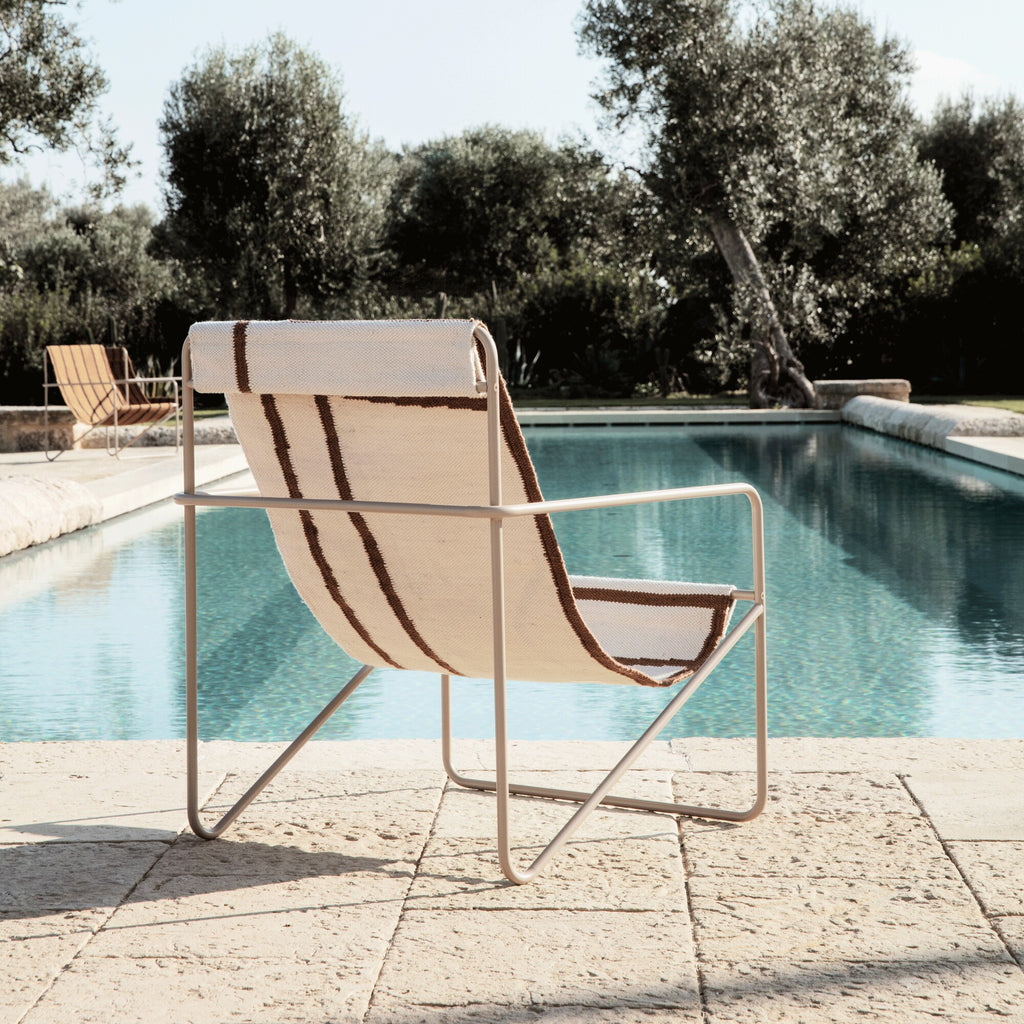 Ferm Living Desert Loungestuhl Gestell kaschmir