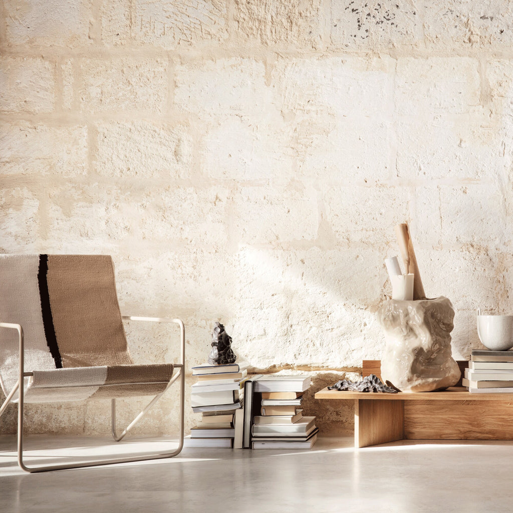 Ferm Living Desert Loungestuhl Gestell kaschmir