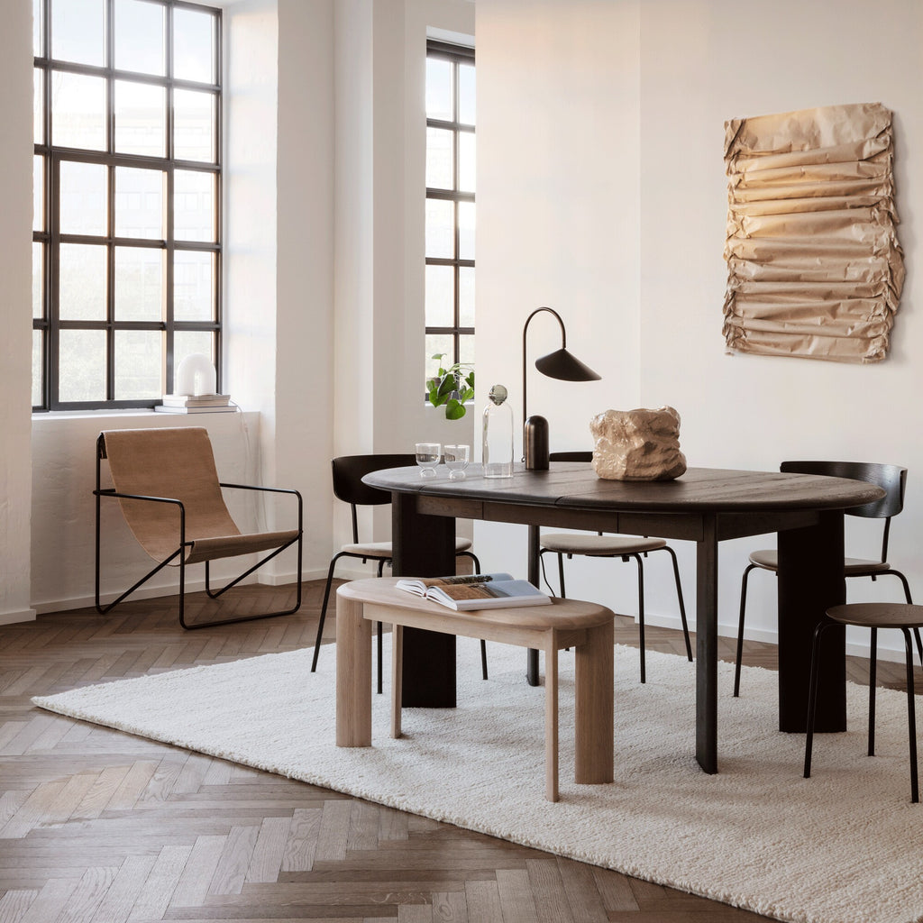 Ferm Living Desert Loungestuhl Gestell schwarz