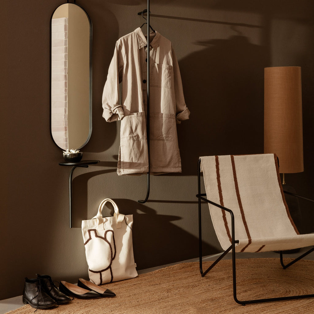 Ferm Living Desert Loungestuhl Gestell schwarz