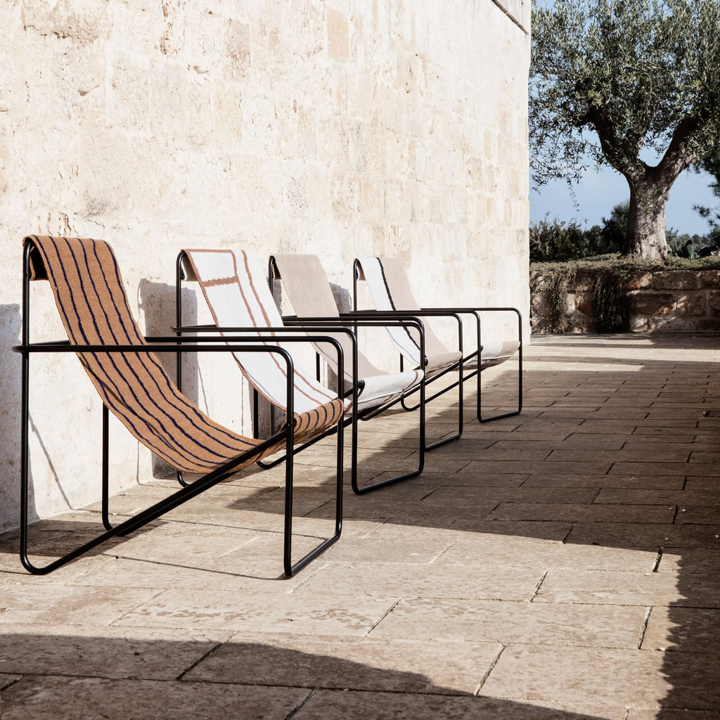 Ferm Living Desert Loungestuhl Gestell schwarz