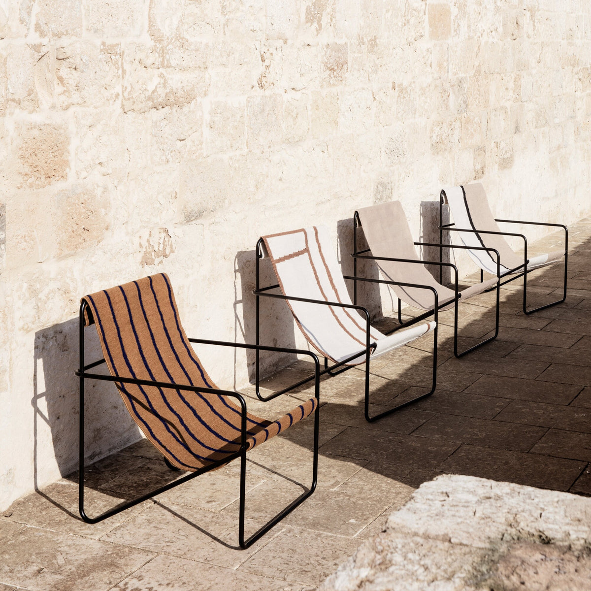 Ferm Living Desert Loungestuhl Gestell schwarz