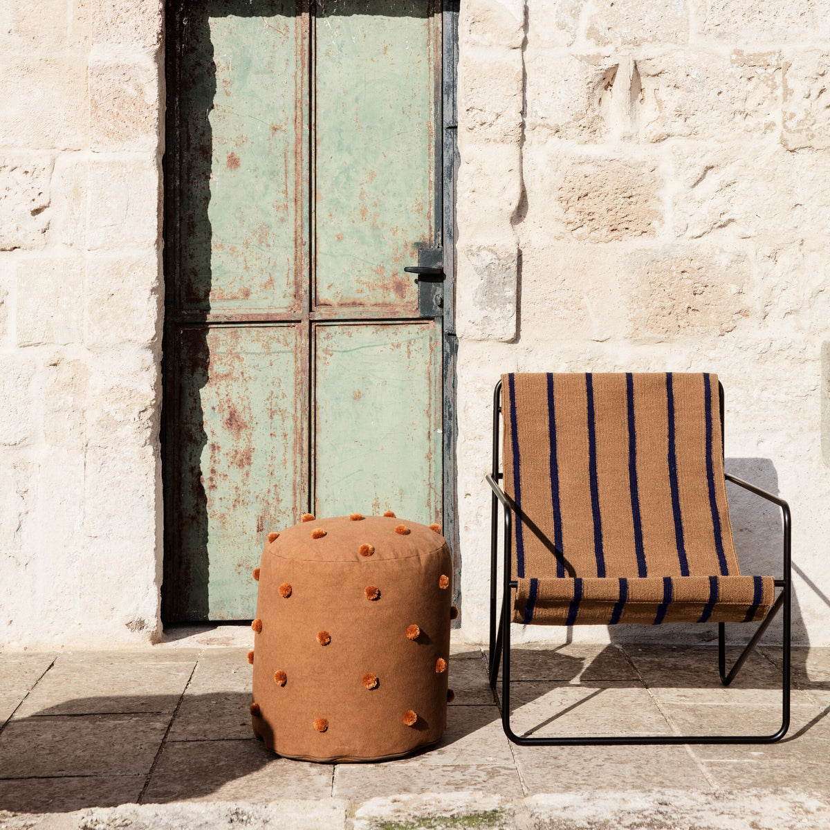 Ferm Living Desert Loungestuhl Gestell schwarz