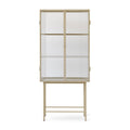 Ferm Living Haze Vitrine geriffeltes Glas
