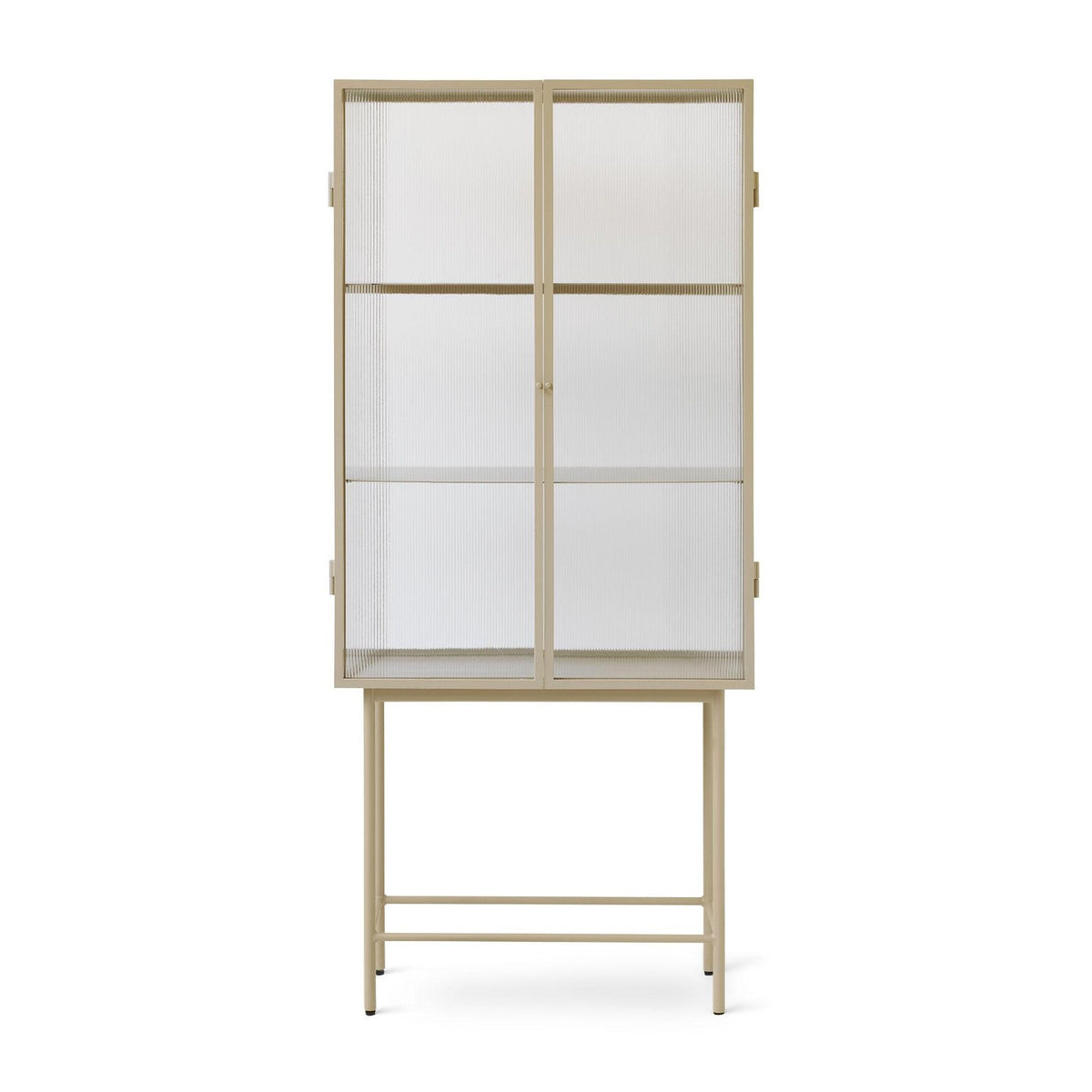 Ferm Living Haze Vitrine geriffeltes Glas