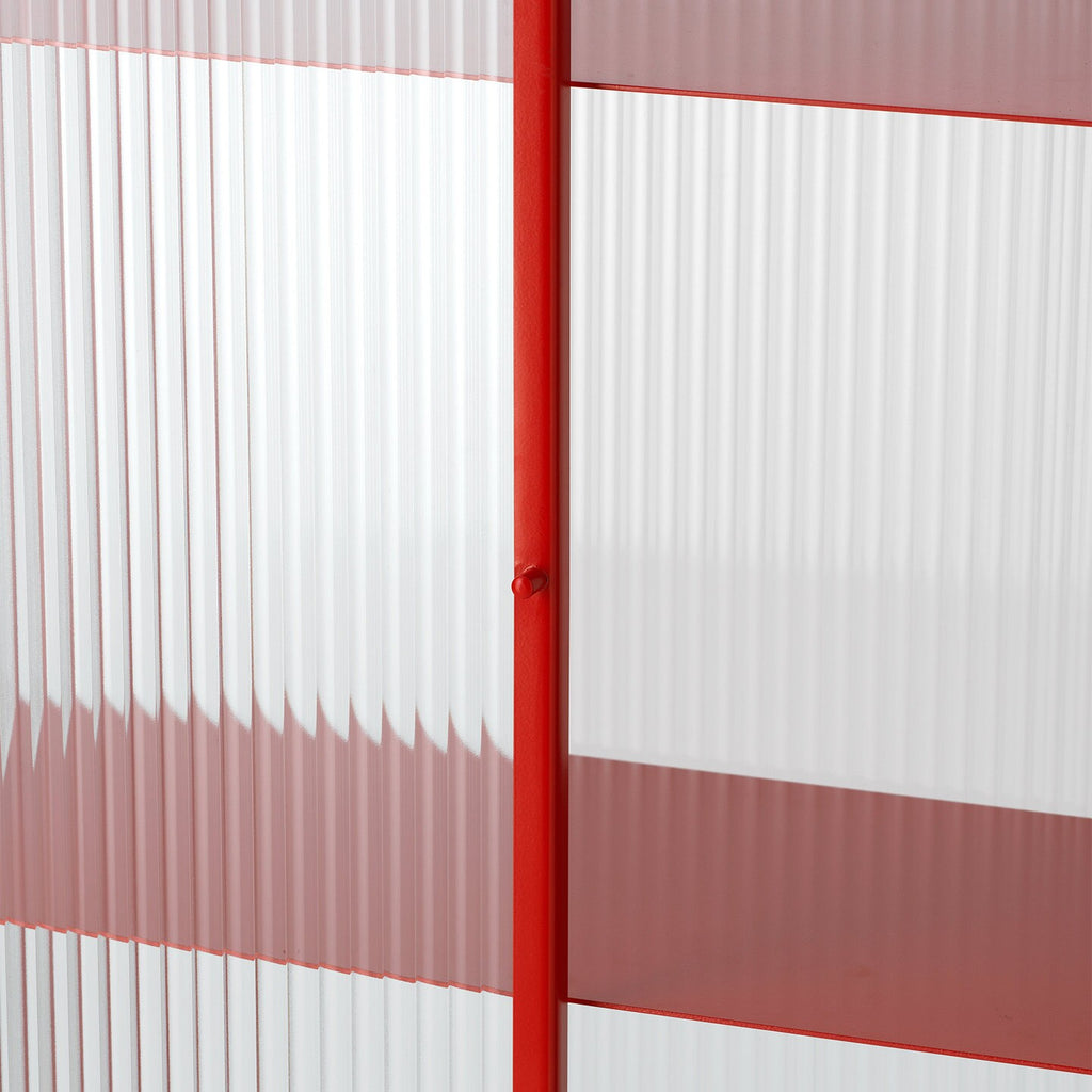 Ferm Living Haze Vitrine geriffeltes Glas