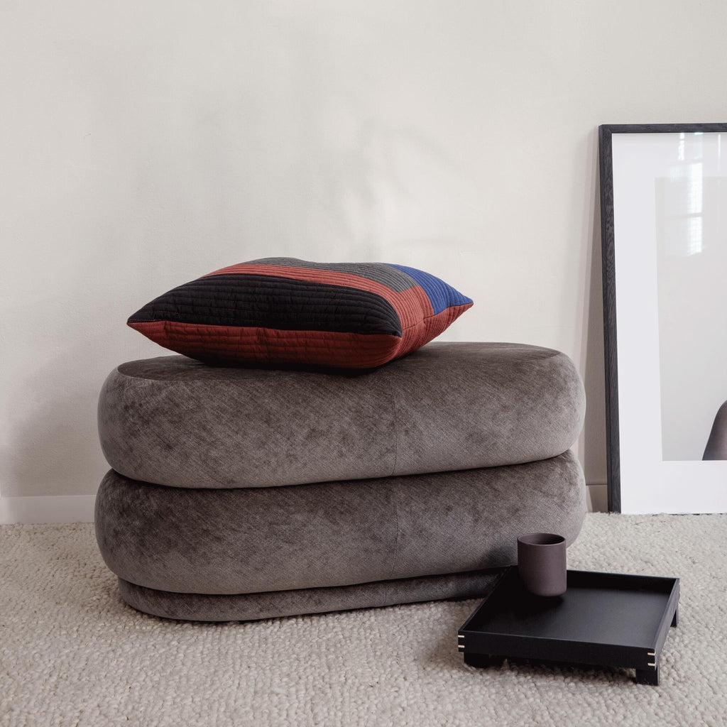 Ferm Living Pouf Oval mit 2 Ebenen