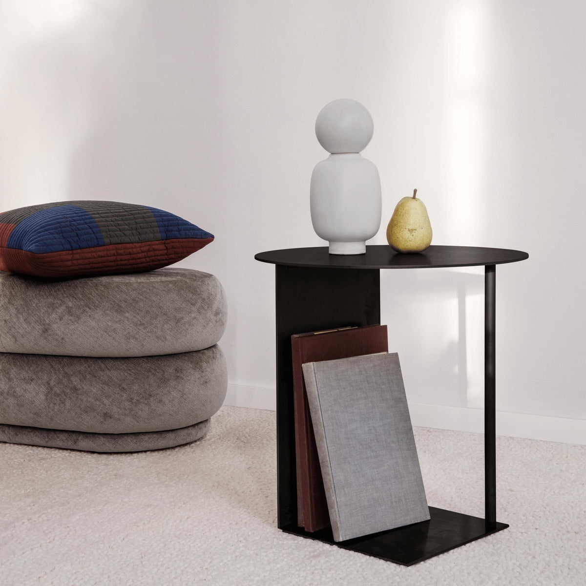 Ferm Living Pouf Oval mit 2 Ebenen
