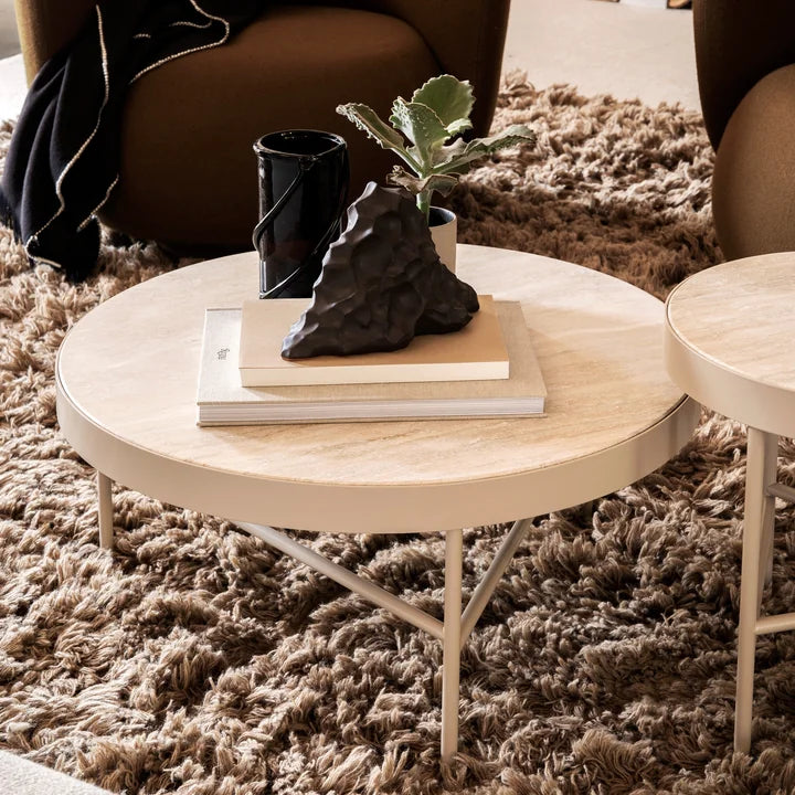 Ferm Living Travertine Couchtisch groß