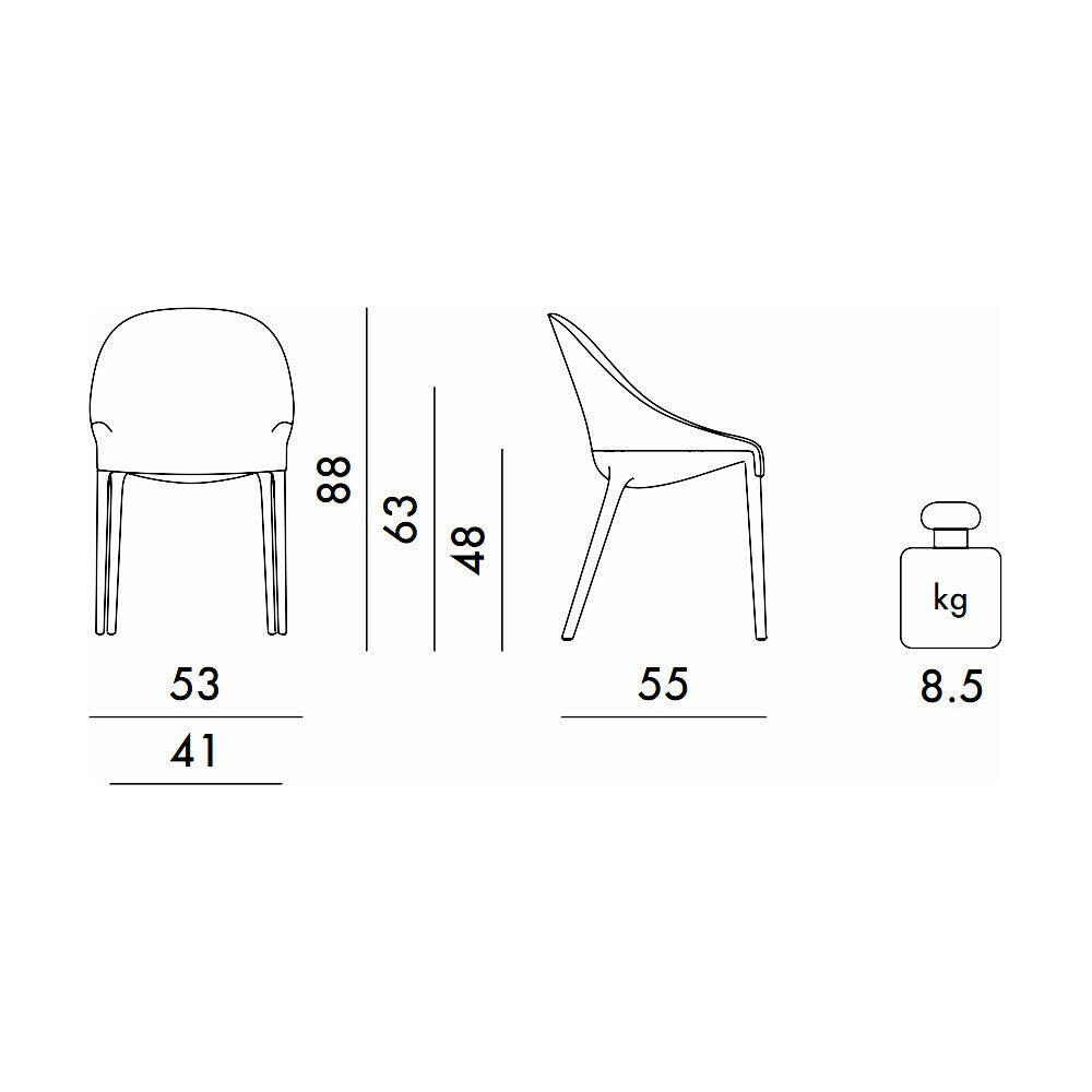 Kartell Eleganza Ela Armlehnstuhl Missoni