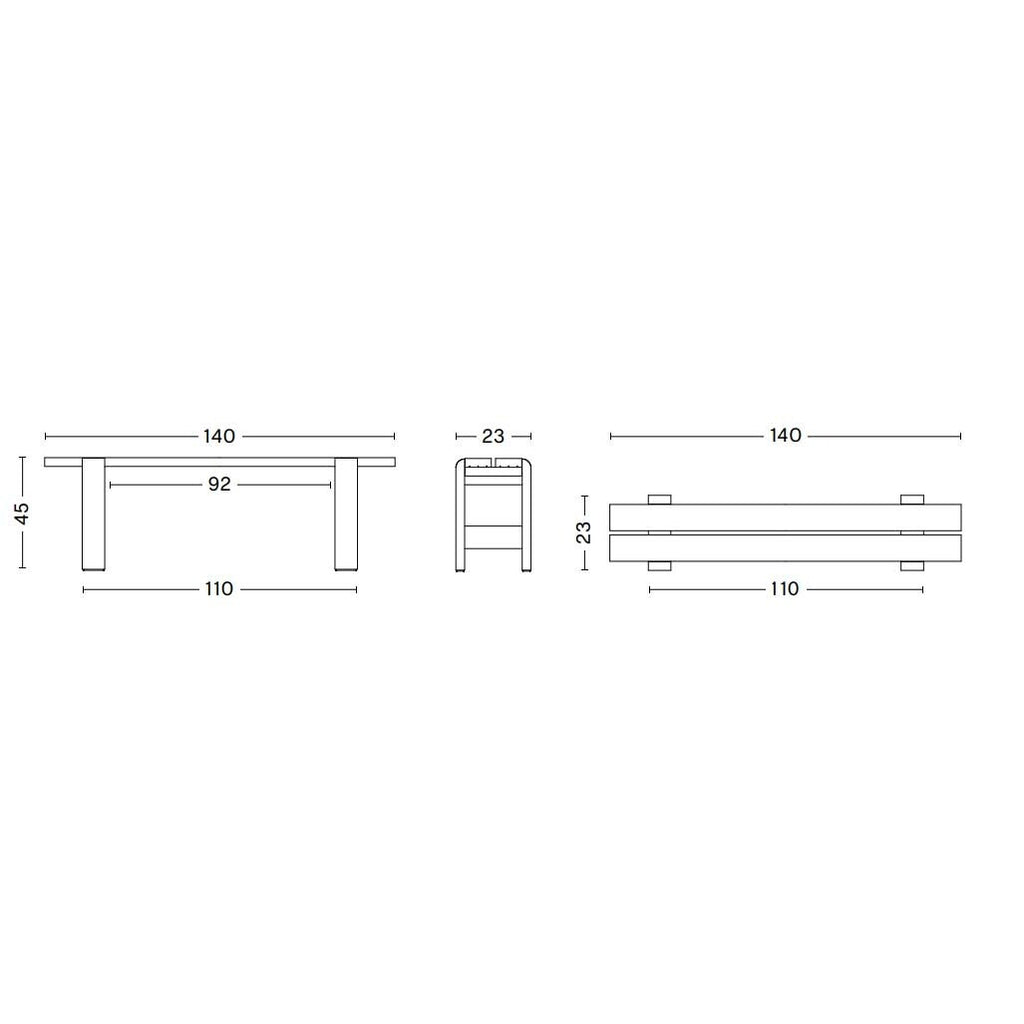 HAY Weekday Gartenbank 140cm