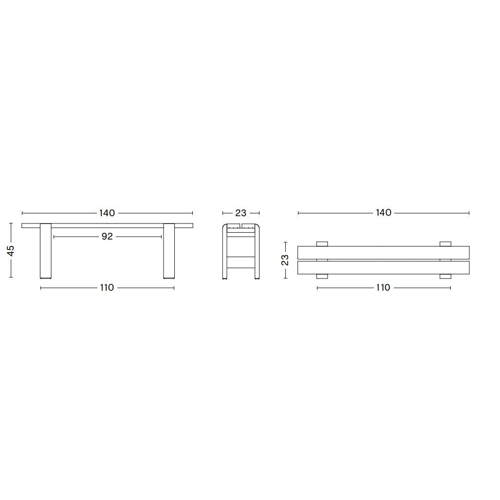HAY Weekday Gartenbank 140cm