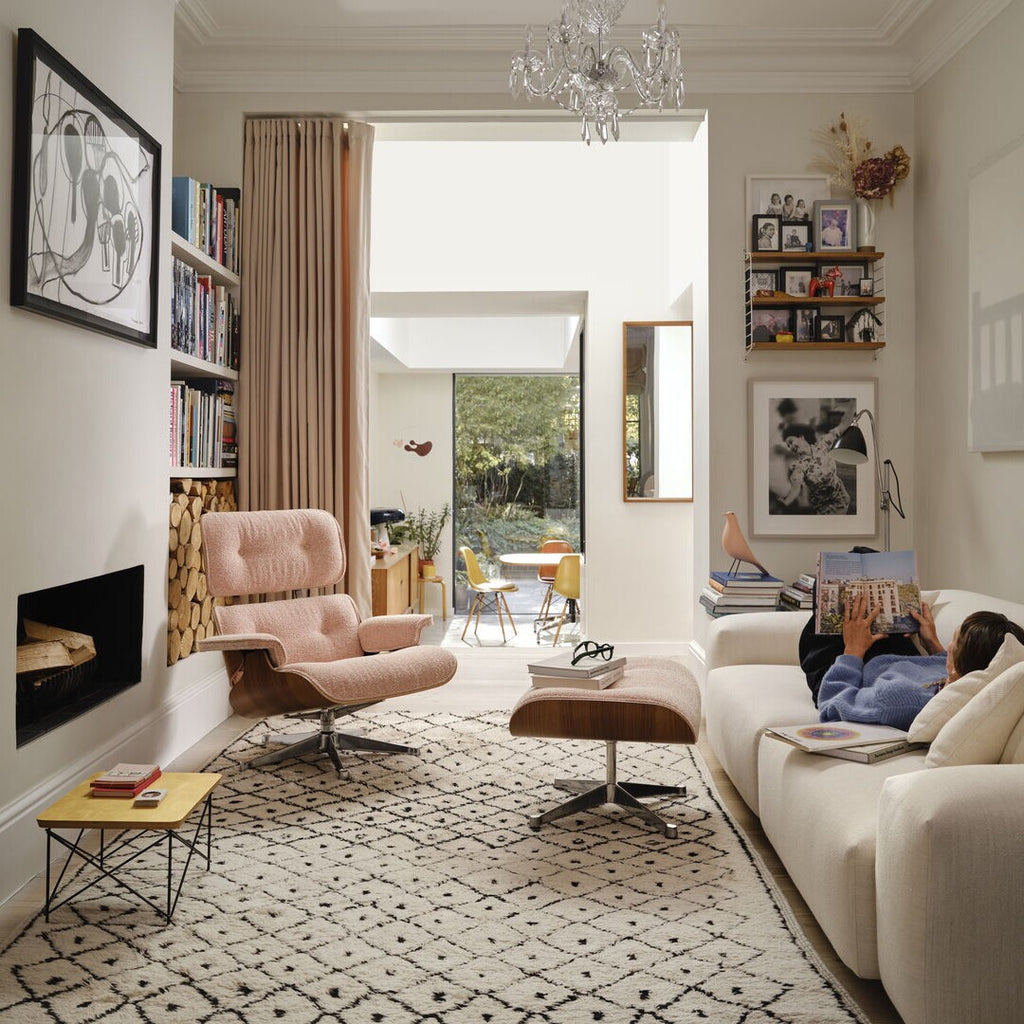 Vitra Eames Lounge Chair Sessel & Ottoman Stoff