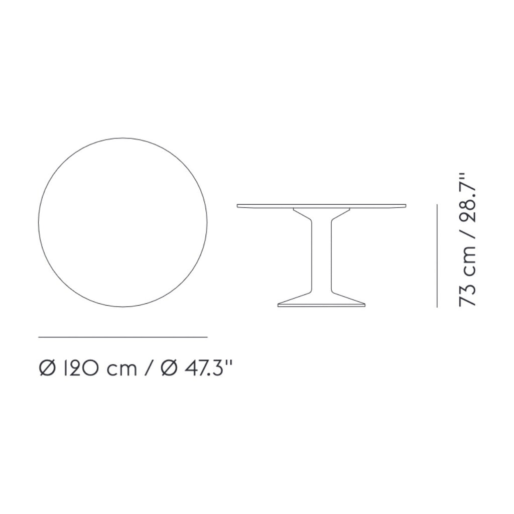 Muuto Midst Esstisch Ø120cm Linoleum