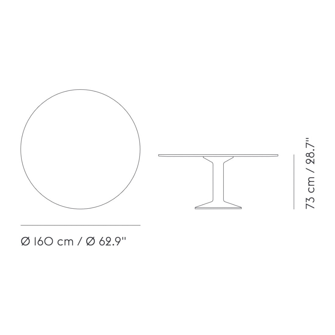 Muuto Midst Esstisch Ø160cm Eiche