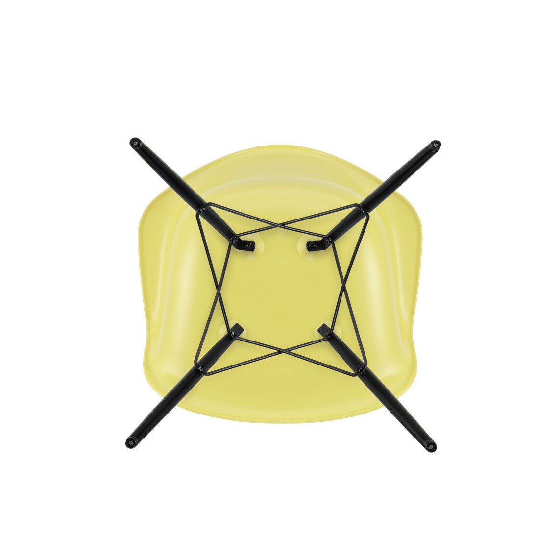 Vitra Eames Plastic Armchair DAW RE Ahorn schwarz