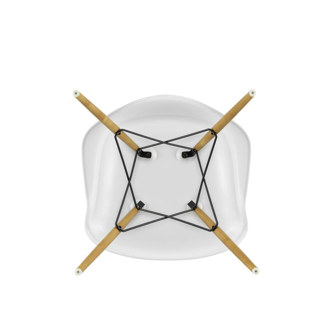 Vitra Eames Plastic Armchair DAW RE Ahorn gelblich