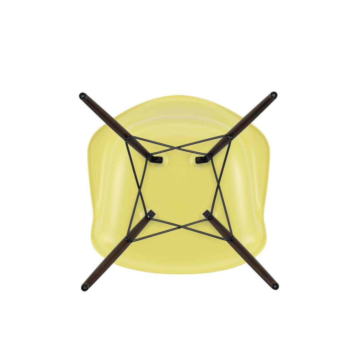 Vitra Eames Plastic Armchair DAW RE Ahorn dunkel