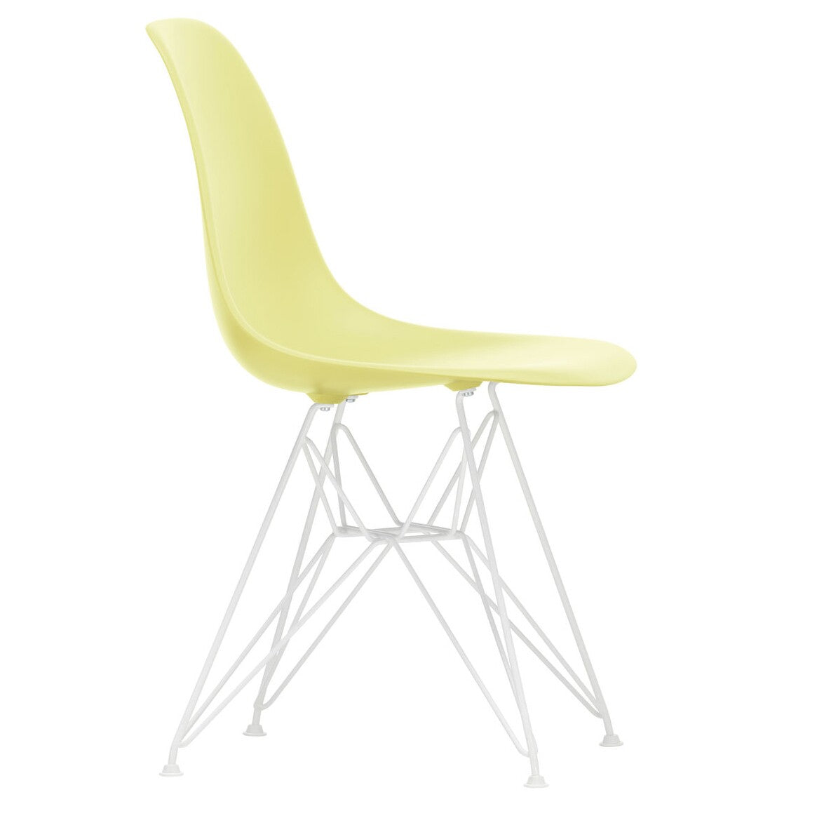 Vitra Eames Plastic Side Chair DSR RE Gestell weiß