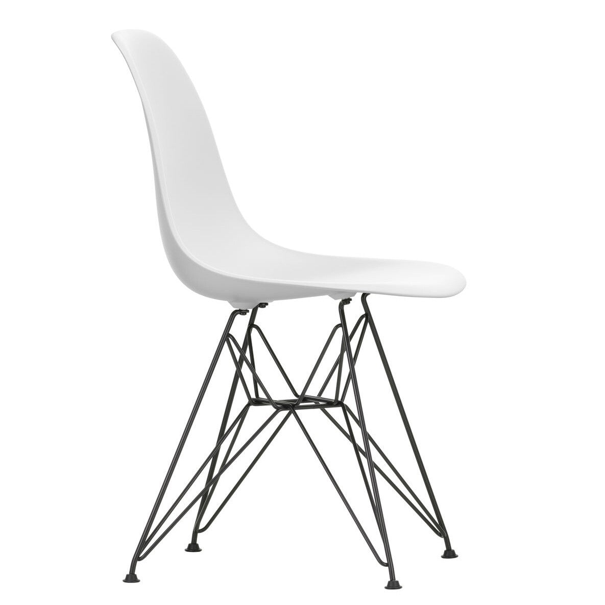 Vitra Eames Plastic Side Chair DSR RE Gestell schwarz
