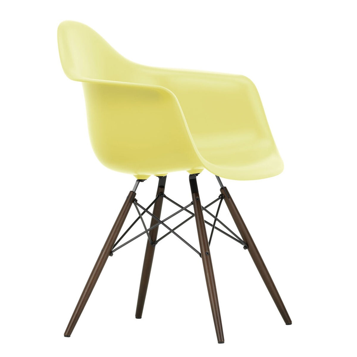 Vitra Eames Plastic Armchair DAW RE Ahorn dunkel