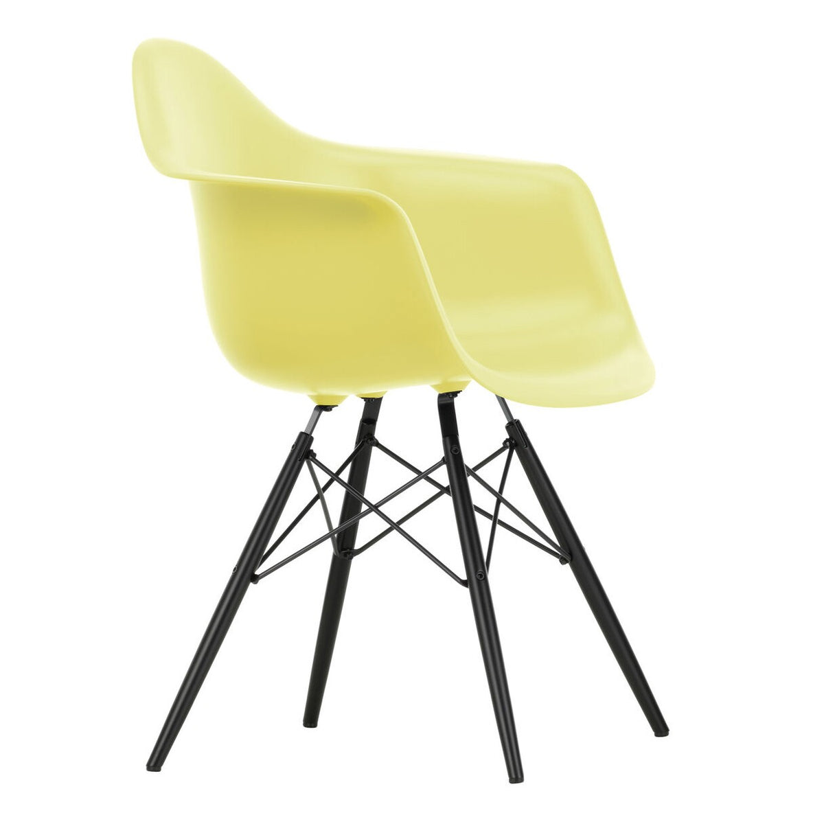 Vitra Eames Plastic Armchair DAW RE Ahorn schwarz