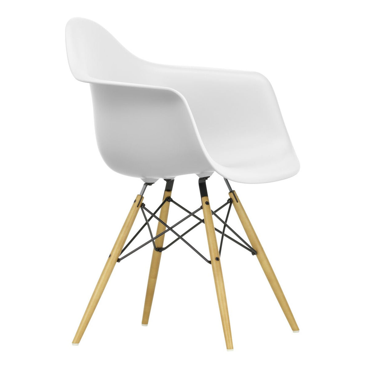 Vitra Eames Plastic Armchair DAW RE Ahorn gelblich