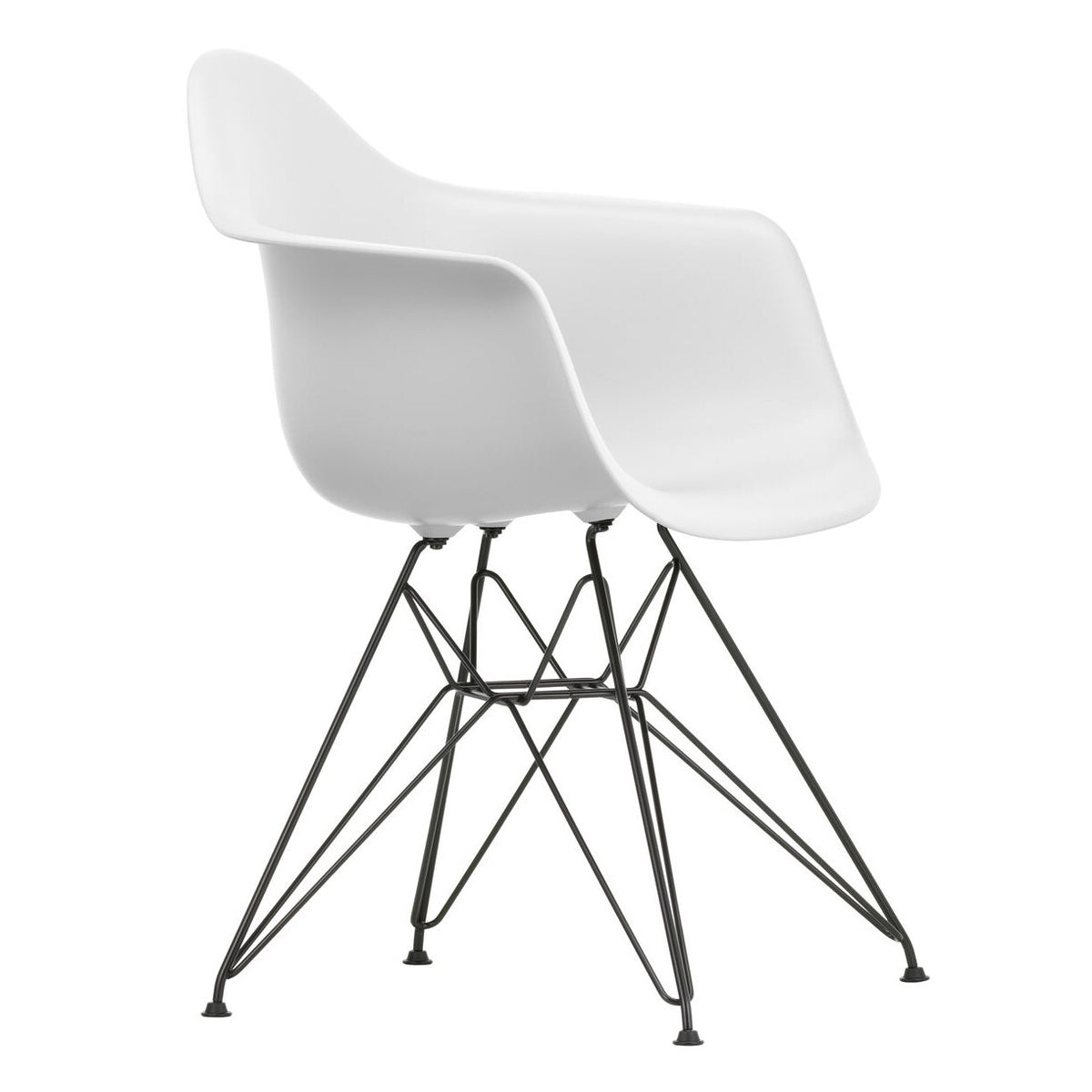 Vitra Eames Plastic Armchair DAR RE Gestell schwarz