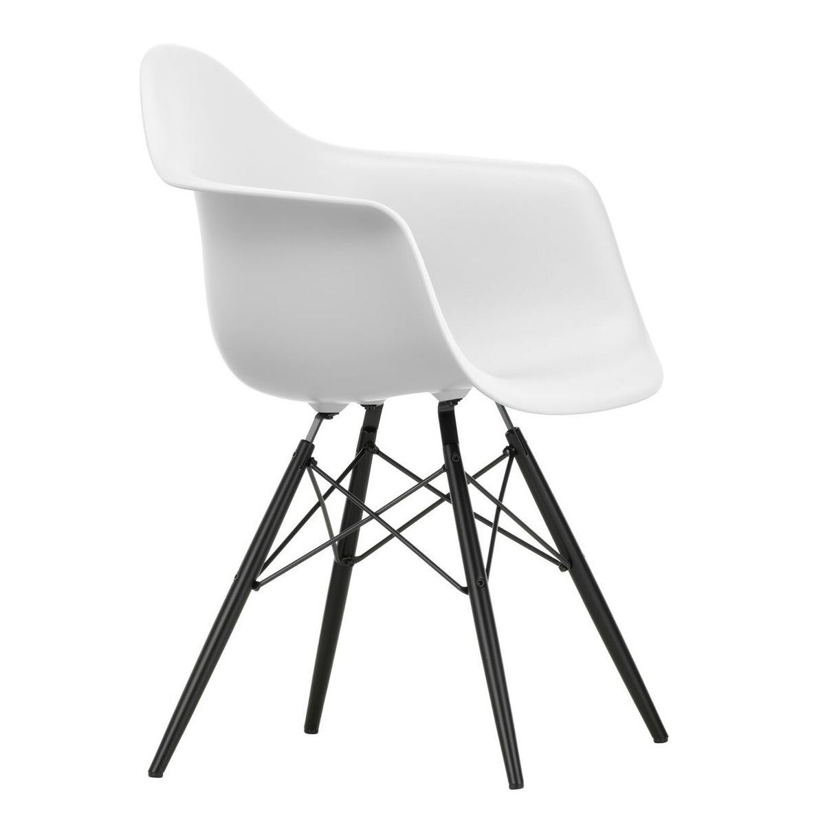Vitra Eames Plastic Armchair DAW RE Ahorn schwarz