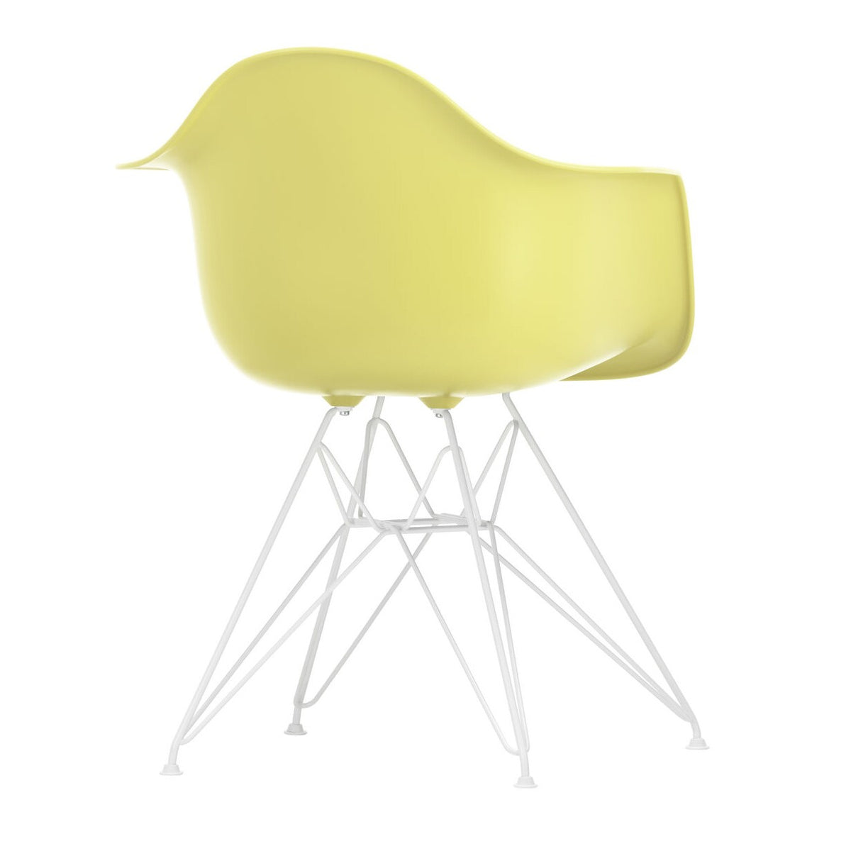 Vitra Eames Plastic Armchair DAR RE Gestell weiß