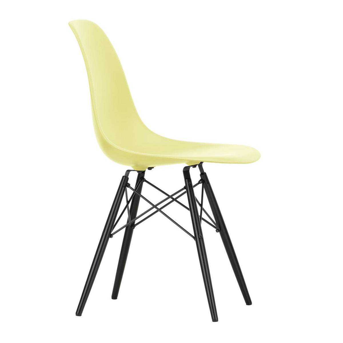 Vitra Eames Plastic Side Chair DSW RE Ahorn schwarz