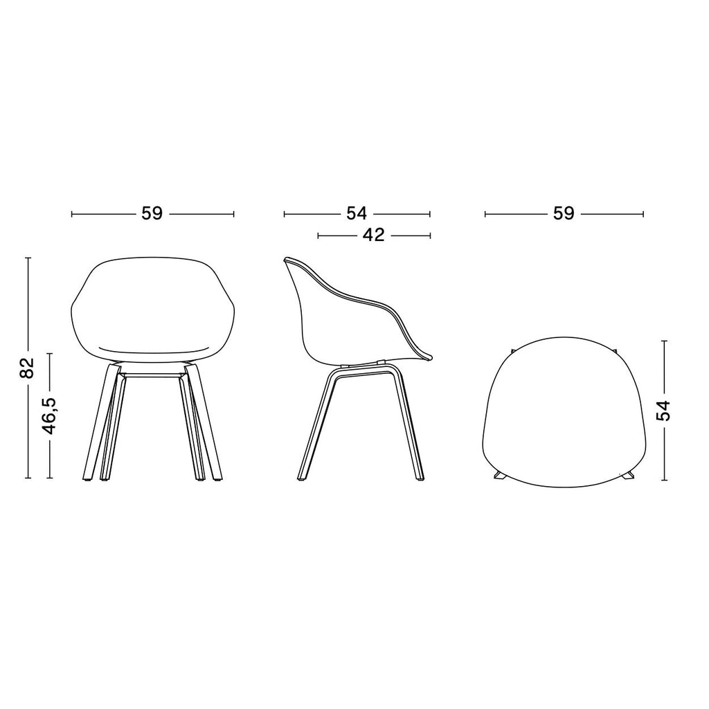 HAY About a Chair AAC 223 Armlehnstuhl Eiche lackiert