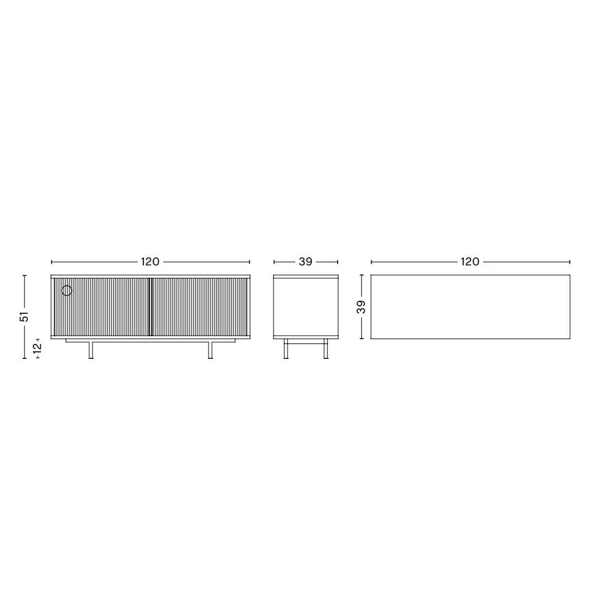 HAY Colour Sideboard mit Glastür M