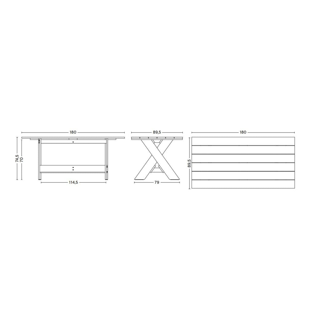 HAY Crate Gartenesstisch 180cm